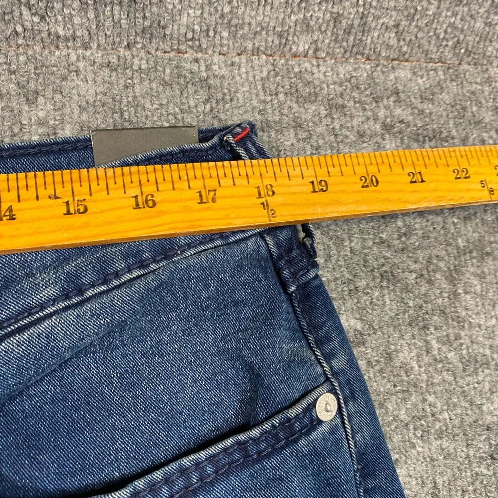 True Religion Geno Relaxed Slim Jeans Dark Shivering Wash Blue Mens 36 NWT